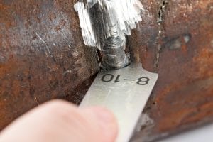 Measuring Dimensions of Welded Pipeline